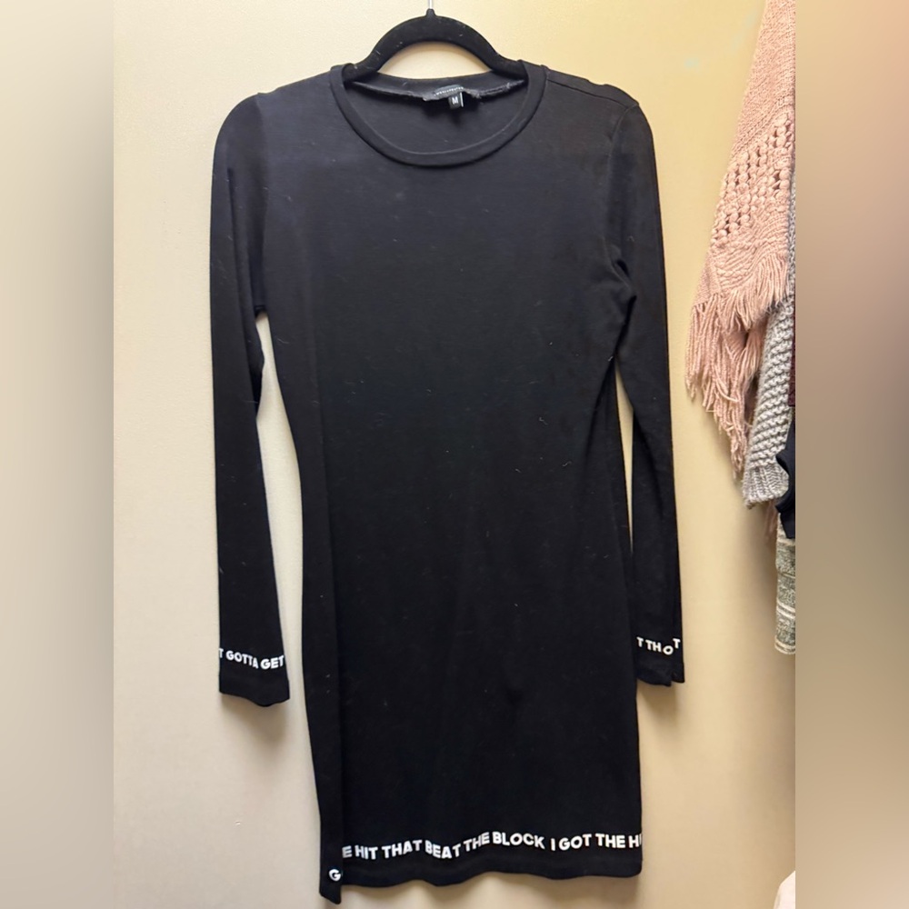 Chic Black Long Sleeve Dress